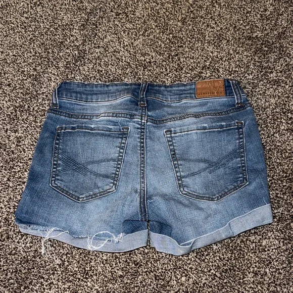 Aeropostale Blue Distressed Jean Shorts - Picture 2 of 4